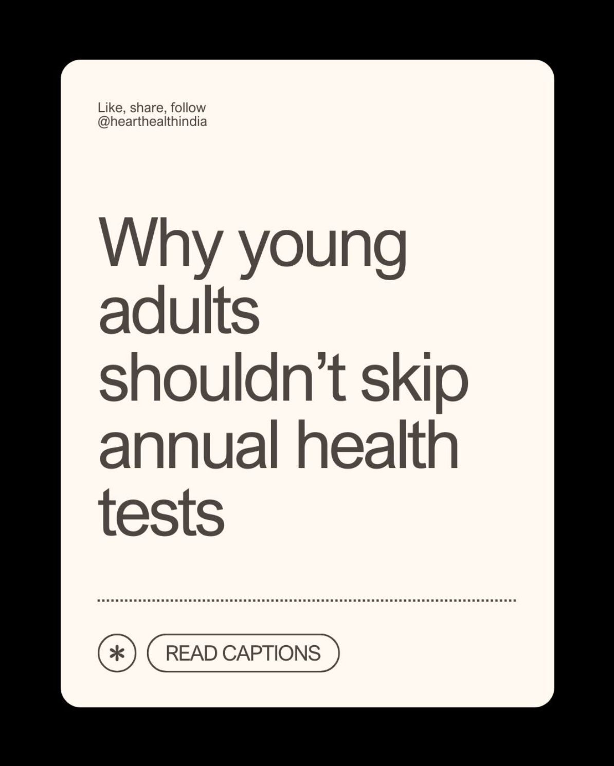 Why young adults shouldn’t skip annual health tests