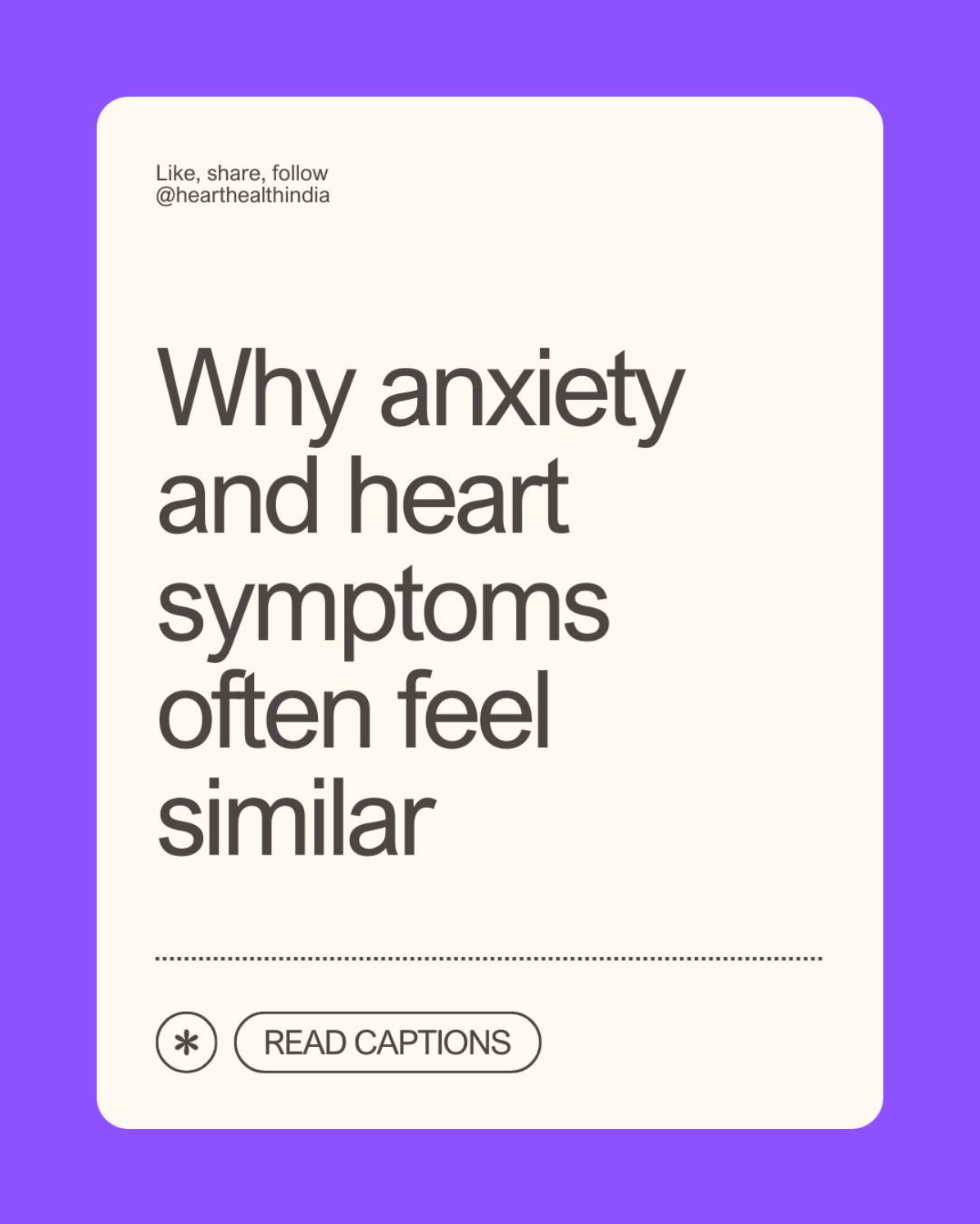 Why anxiety and heart symptoms often feel similiar