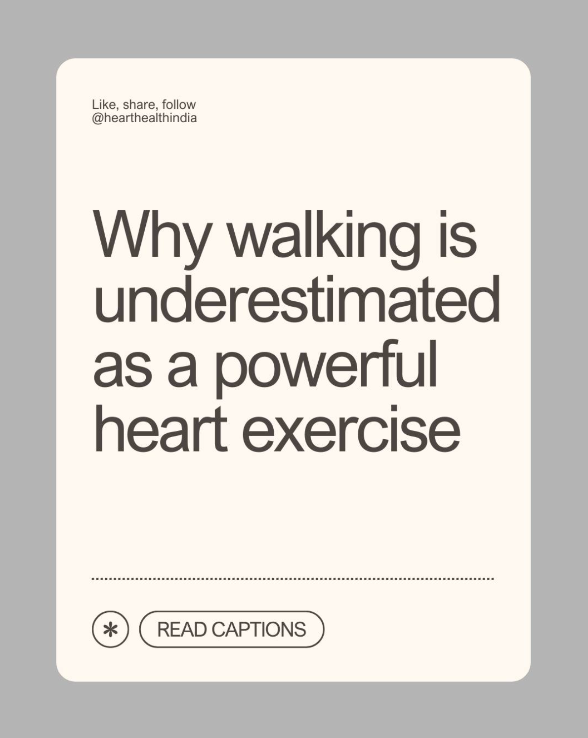 Why walking is underestimated as a powerful heart exercise