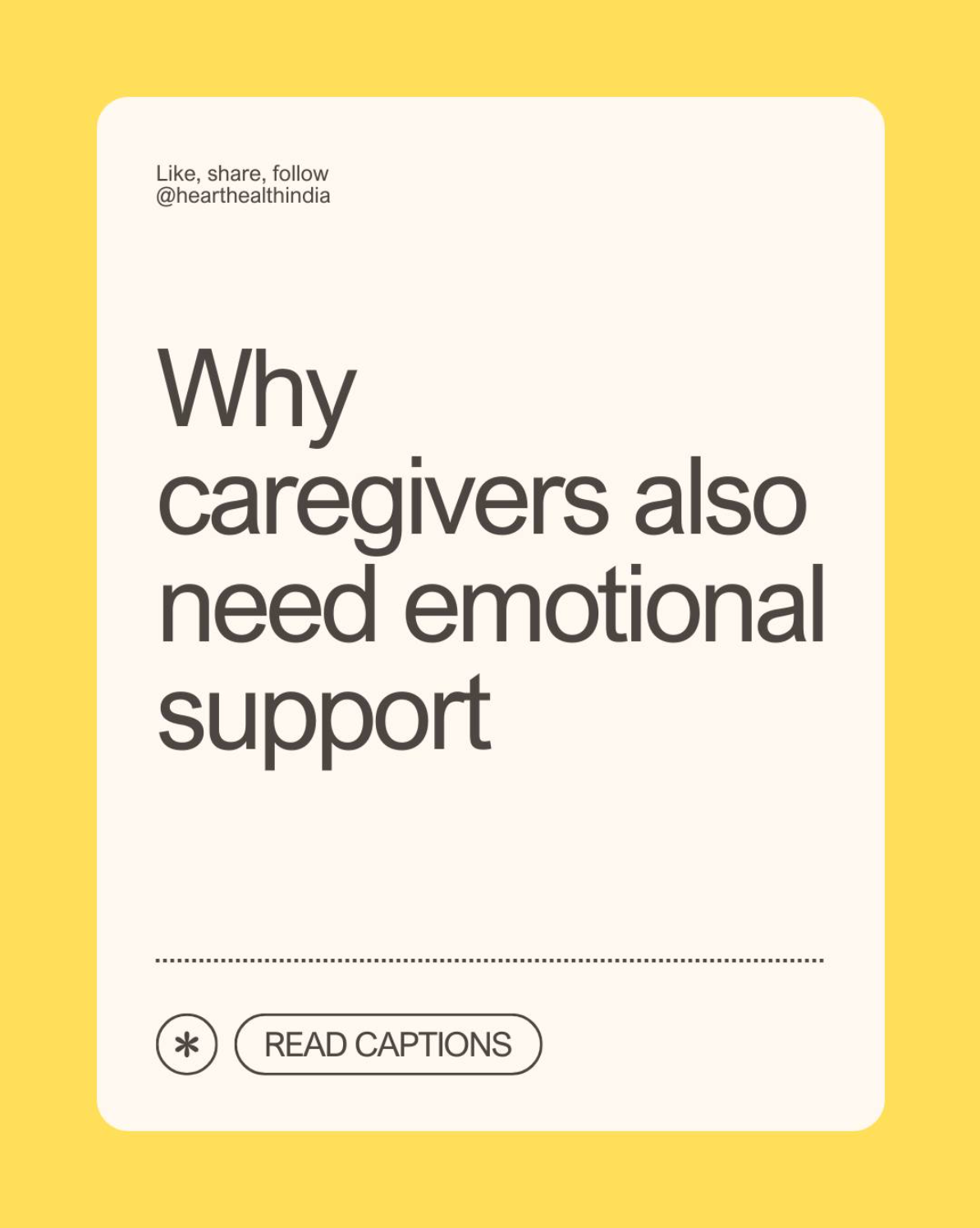 Why caregivers also need emotional support