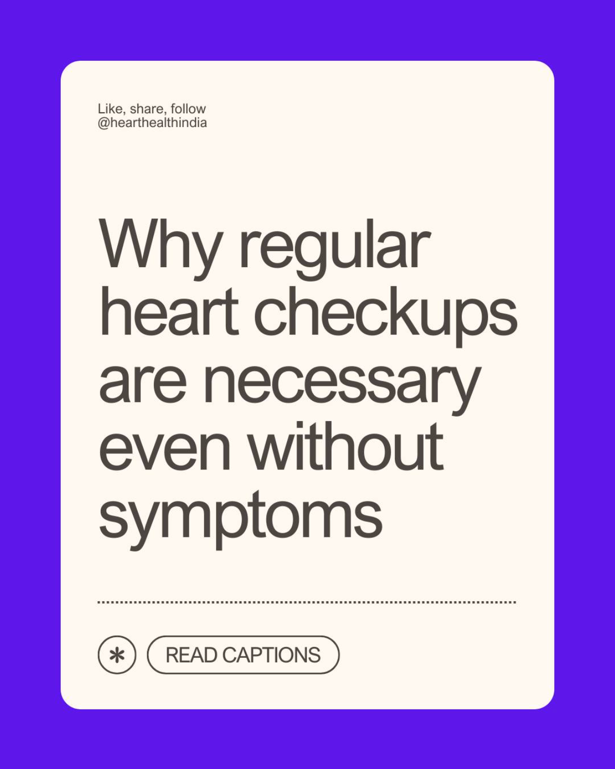 Why regular heart checkups are necessary even without symptoms