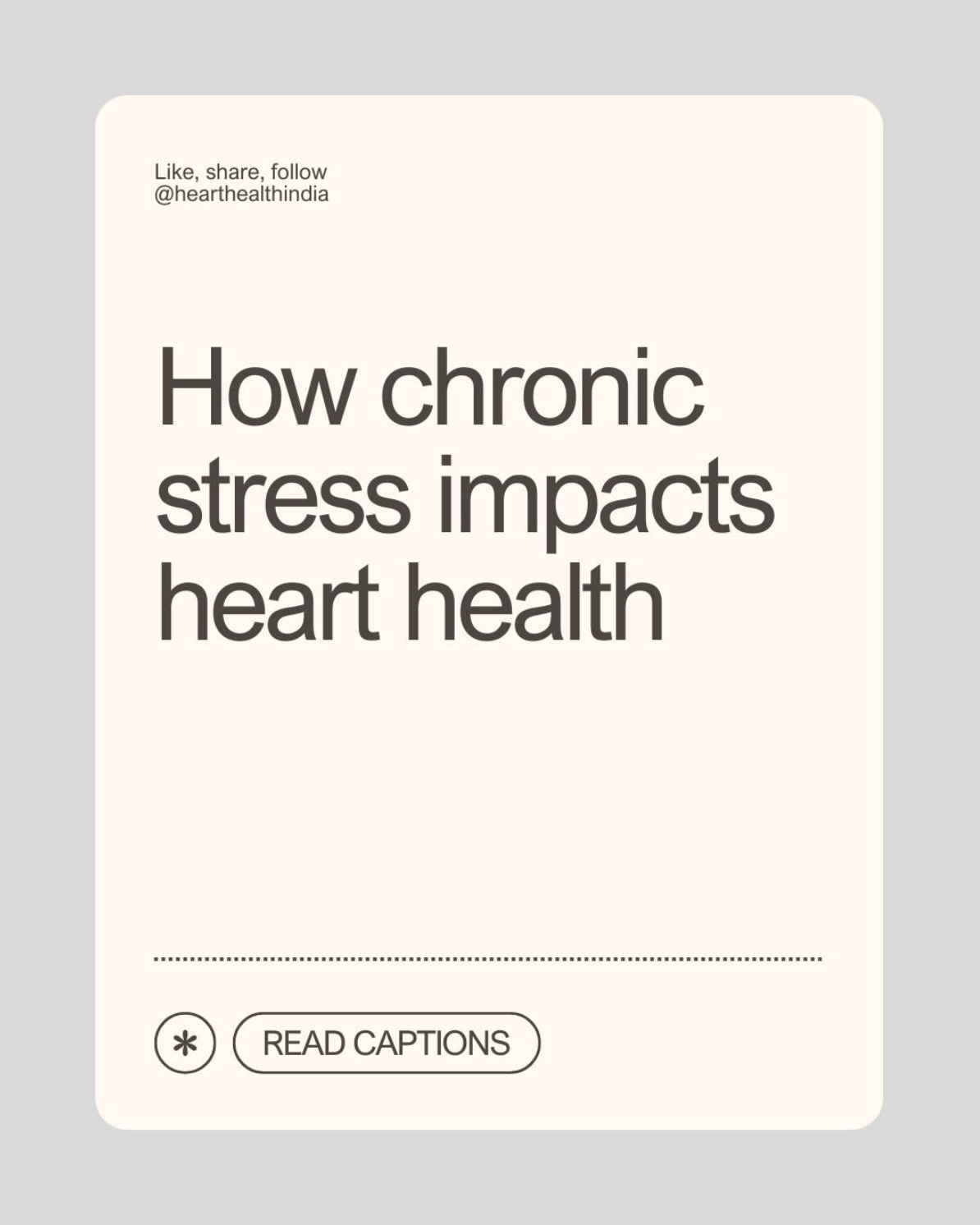 How chronic stress impacts heart health