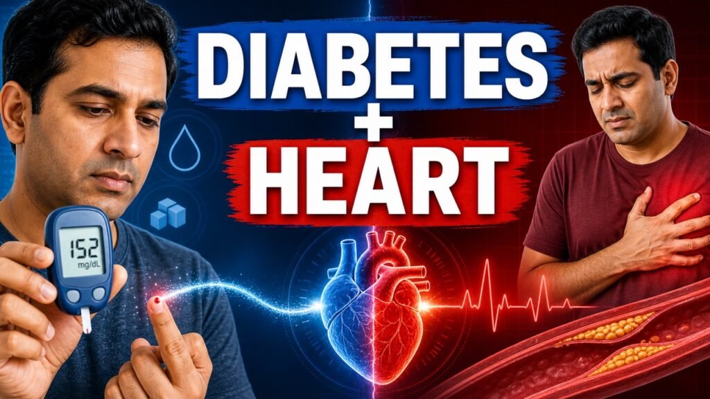 Diabetes and heart disease connection in an Indian adult