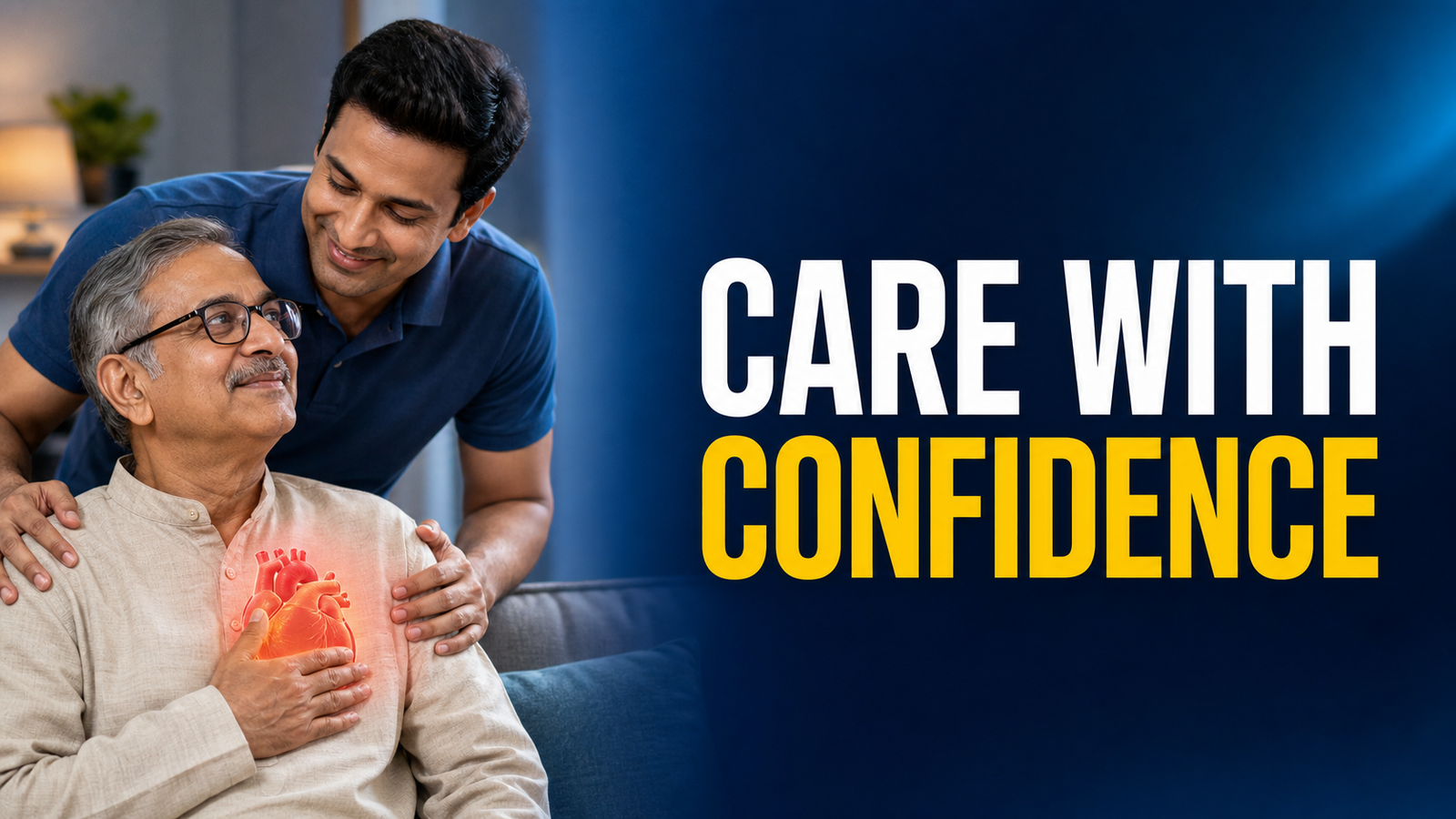 Care with confidence for a family heart patient caregiver