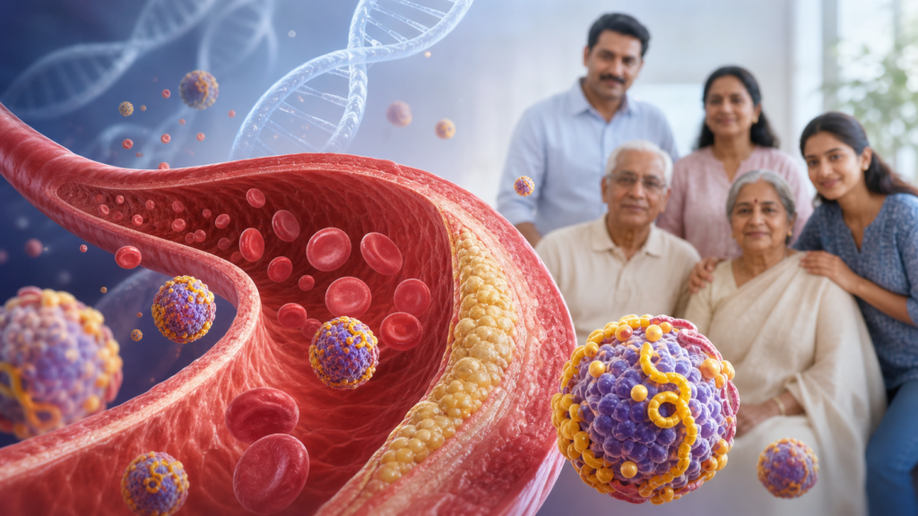 Lipoprotein(a) inherited cholesterol risk