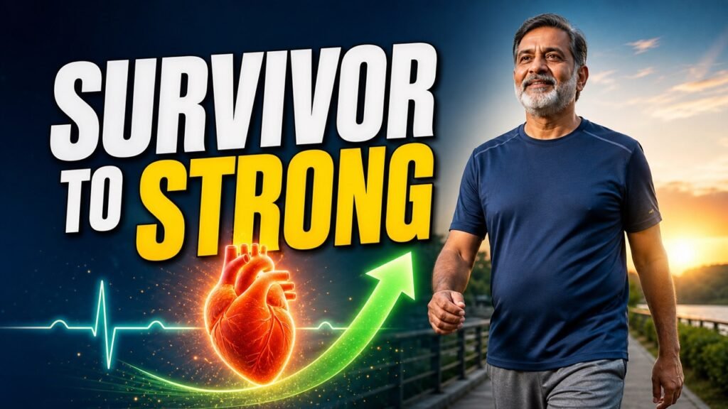 Indian cardiac-event survivor returning safely to active living