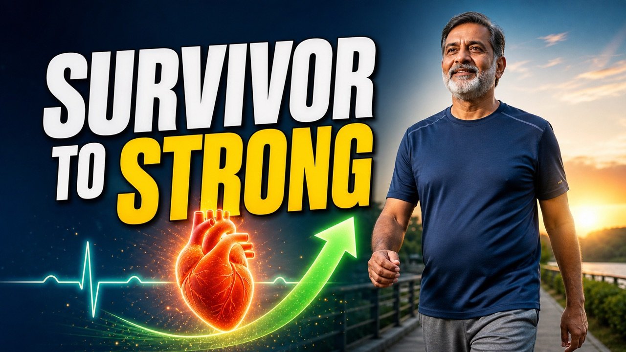 Indian cardiac-event survivor returning safely to active living