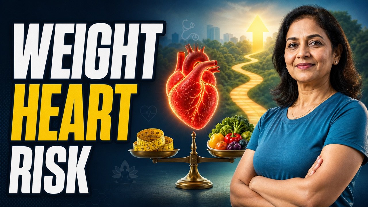 Indian woman representing healthy weight and heart-risk prevention